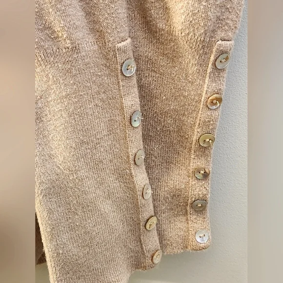 ZARA Size L Turtle-Neck Ivory, Women's Top, Long Sleeve Pullover - Picture 5 of 6